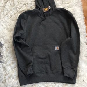 men’s dark grey carhartt sweatshirt.